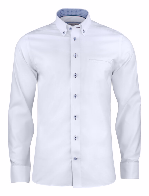 Skjorte L/Æ 2912102 Slim White, str. XL