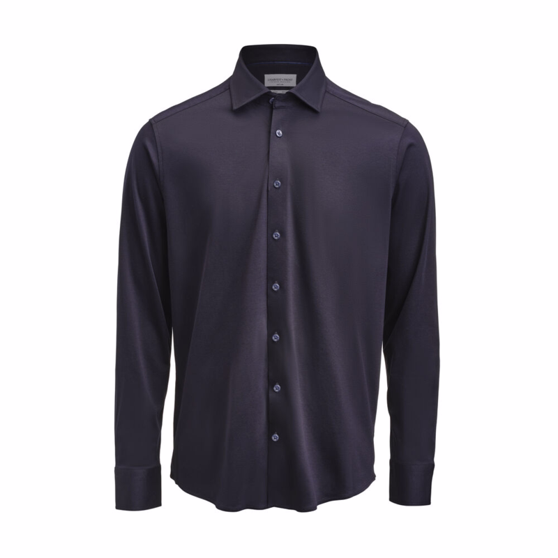 Skjorte L/Æ 2913202 Slim NavyBlue, str. S (38)