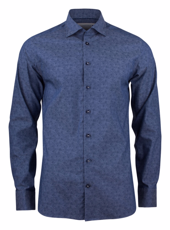Skjorte L/Æ 2914302 Slim Blue, str. XS