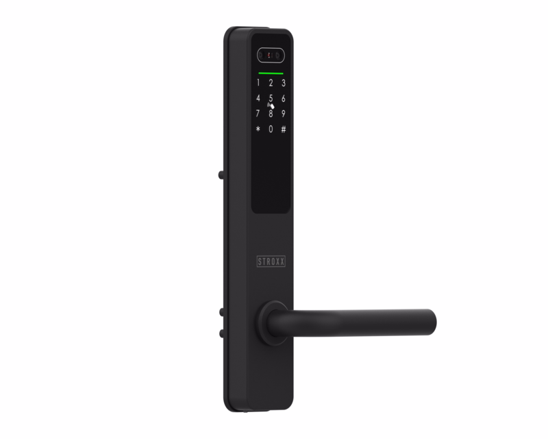 Langskiltesæt Smart Lock ST-3 sort u/cylinder hul