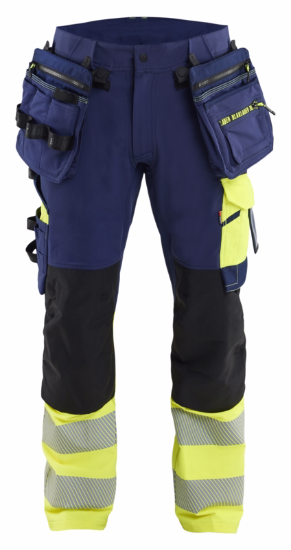Arbejdsbuks ToolRig™ 1145 Marineblå/Hi-vis gul, str. D108