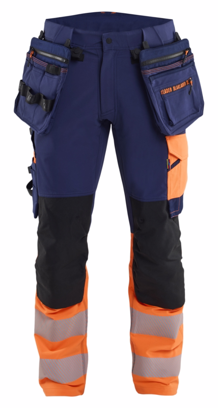 Arbejdsbuks ToolRig™ 1145 Marineblå/Hi-vis orange, str. D120