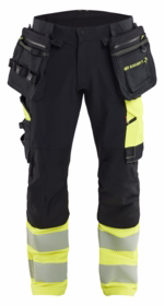 Blåkläder - Arbejdsbuks ToolRig™ 1145 Sort/Hi-vis gul