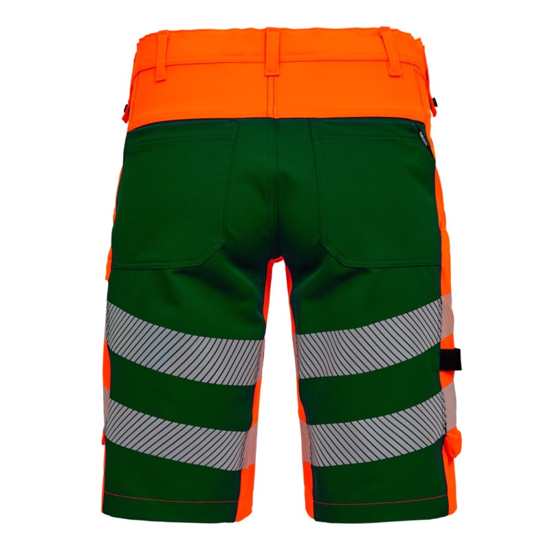 Arbejdsshorts 6345 Hi-vis Orange/Grøn, str. 92