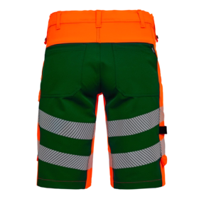 F. Engel - Arbejdsshorts 6345 Hi-vis Orange/Grøn