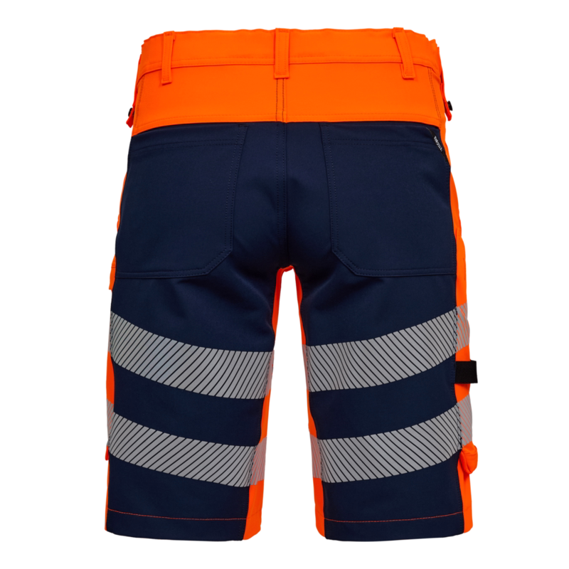 Arbejdsshorts 6345 Hi-vis Orange/Blue ink, str. 88