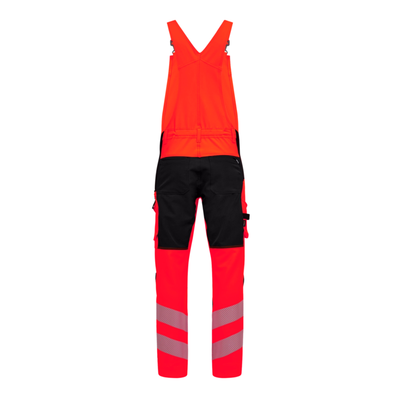 Overalls 3345 Hi-vis Rød/Sort, str. K88-kort