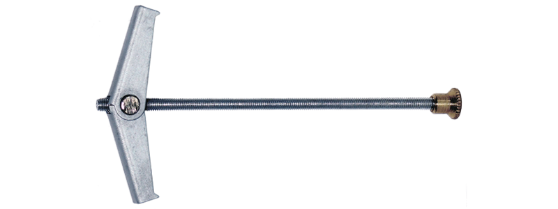 Fjederklap-Pløk m/møtrik & skive 4x90mm, pk á 50 stk