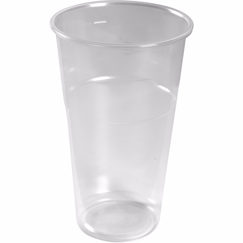 Drikkeglas klar PP 15cm Ø9,5cm 50cl, á 50 stk
