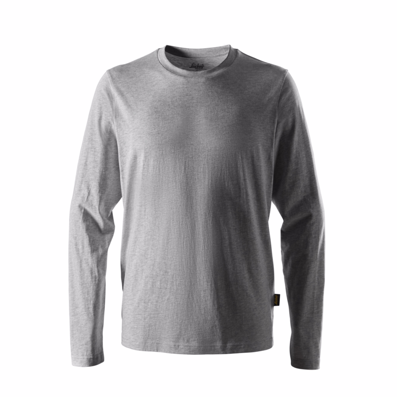 T-shirt L/Æ 2496 Lys gråmeleret, str. L