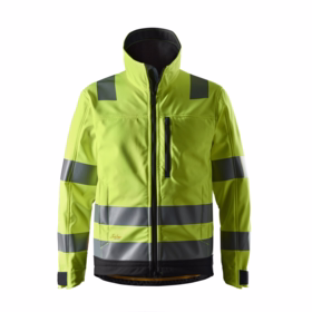 Snickers - Softshelljakke 1230 Hi-vis Gul/sort