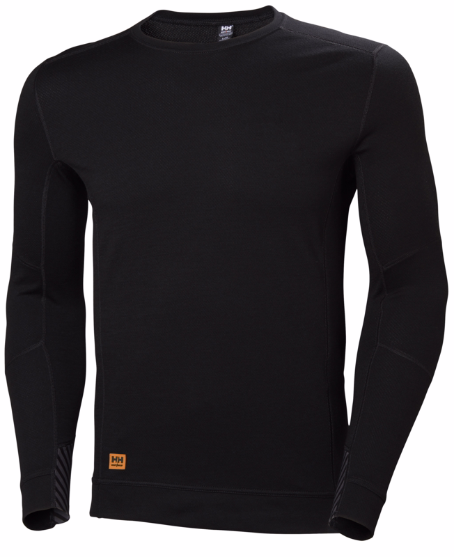 T-shirt L/Æ 75108 Lifa Max Sort, str. 2XL