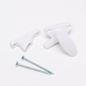 Assa Abloy - Vinduesforvrider hvid 70 inkl. hage 77