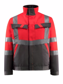 Mascot - Arbejdsjakke Hi-viz 15909 rød/mørk antracit
