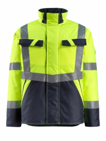 Mascot - Vinterjakke Hi-viz 15935 gul/mørk marine