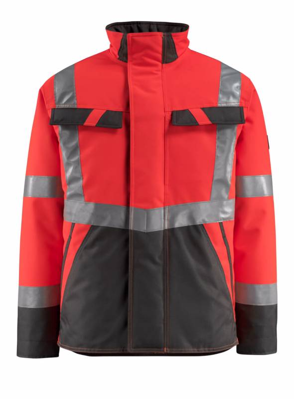 Vinterjakke Hi-vis 15935 rød/mørk antracit, str. M