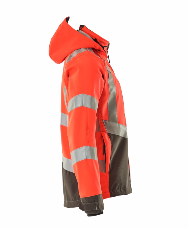 Softshell jakke Hi-vis 15502 rød/mørk antracit, str. L