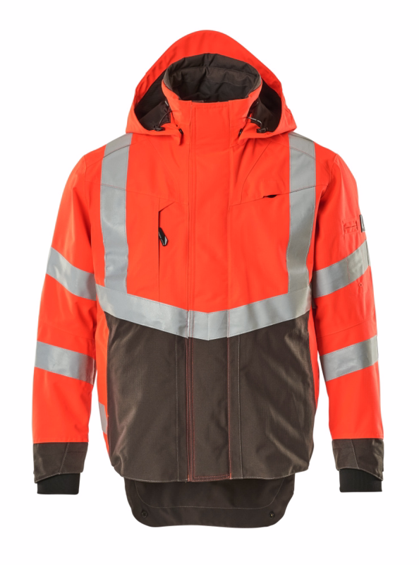 Skaljakke Hi-vis 15501 rød/mørk antracit, str. 2XL