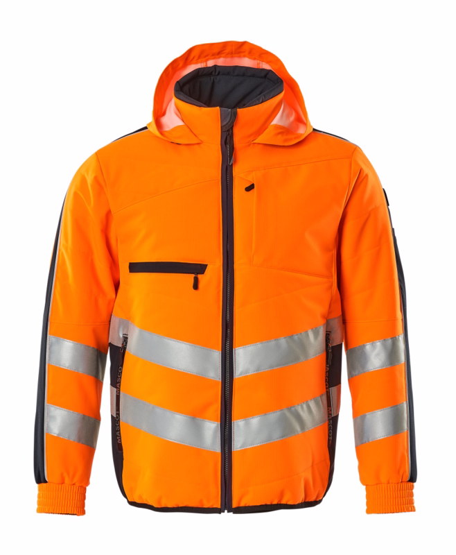 Arbejdsjakke Hi-vis 15515 orange/mørk marine, str. 2XL