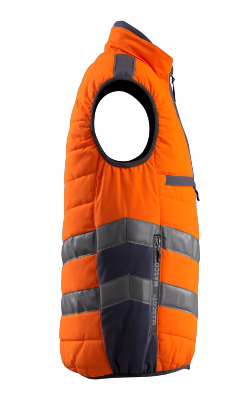 Vintervest 15565 Hi-vis orange/mørk marine, str. XL