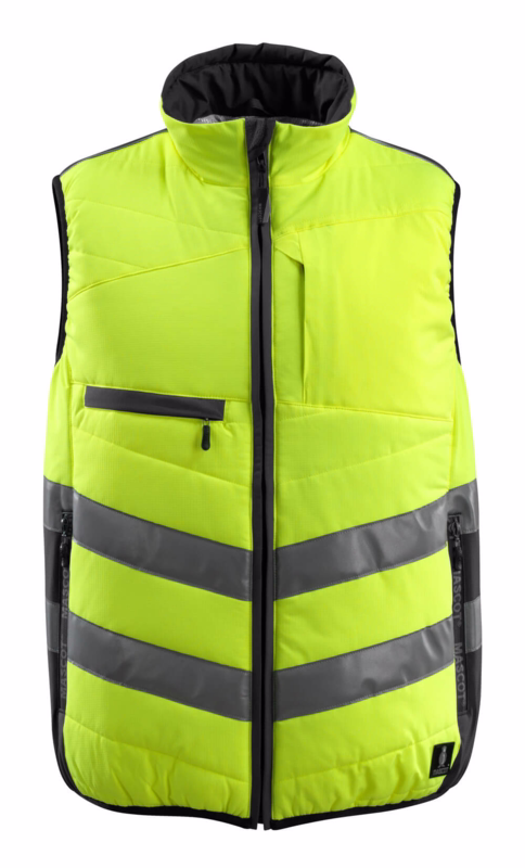 Vintervest 15565 Hi-vis gul/sort, str. S