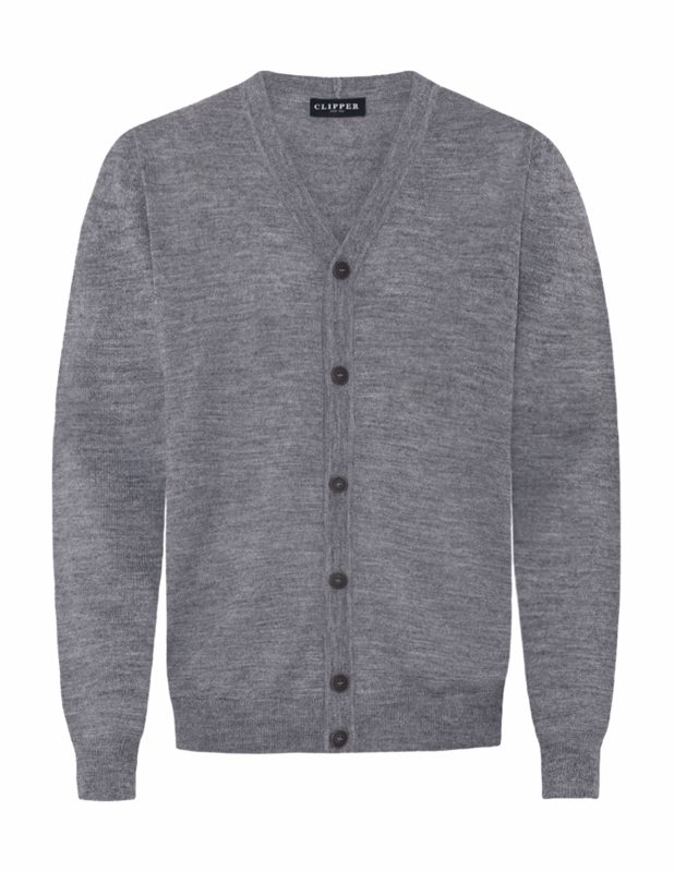 Cardigan V-hals 51496 Copenhagen Grey, str. 2XS