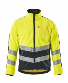 Mascot - Fleecejakke Hi-viz 15503 gul/mørk marine