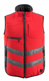 Mascot - Vintervest Hi-vis 15565 rød/mørk antracit