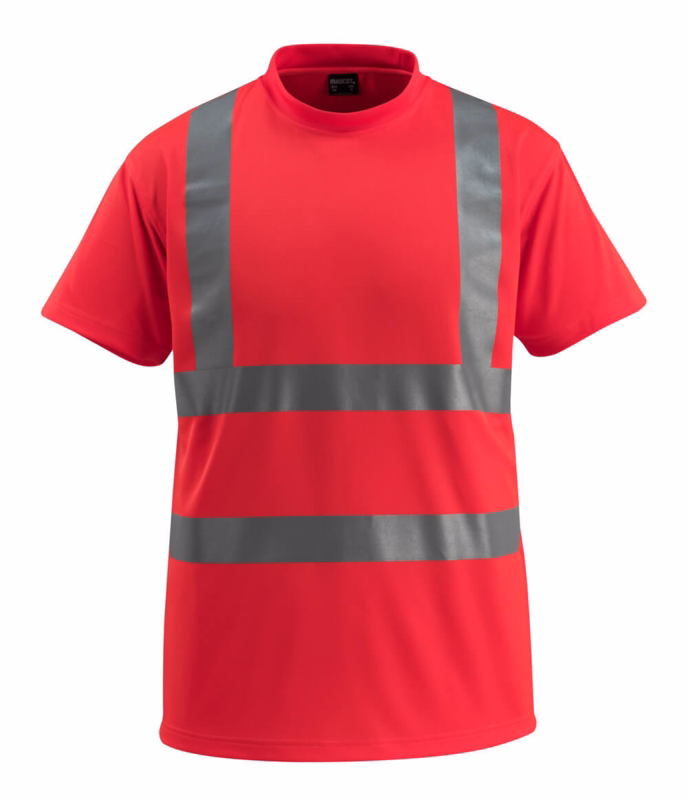T-shirt Hi-vis 50592 rød, str. S