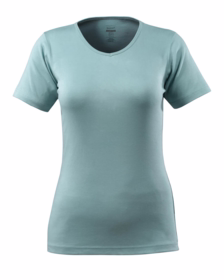 Mascot - T-shirt V-hals Dame Nice Støvet Turkis