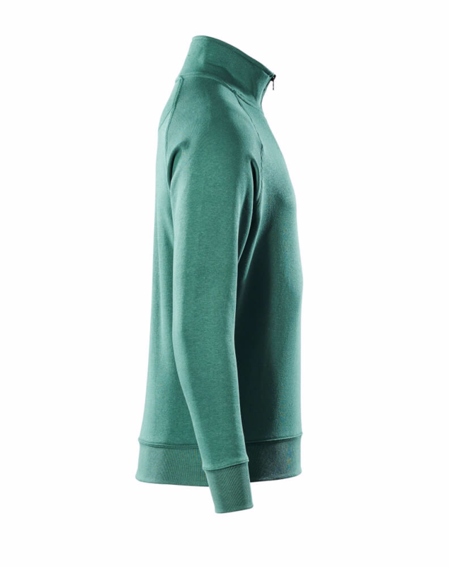 Sweatshirt m/lynlås Nantes Grøn Str. XL