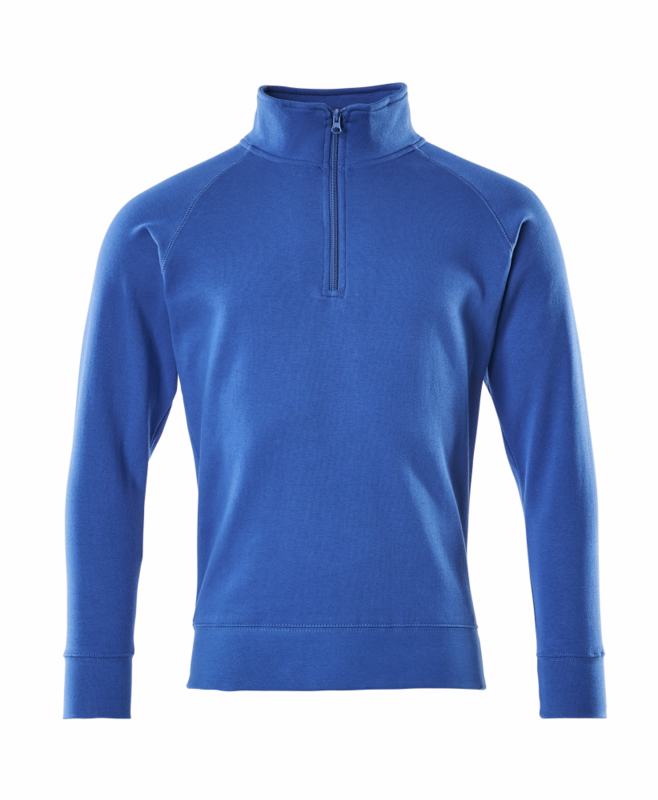 Sweatshirt m/lynlås Nantes Azurblå Str. XL
