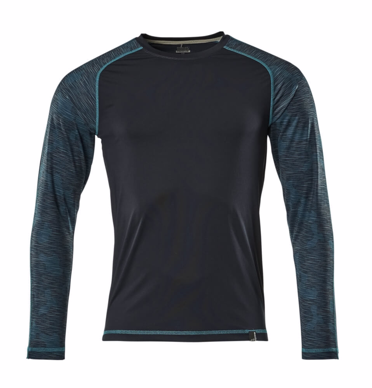 T-shirt L/Æ 17281 Mørk Marine Str. XL