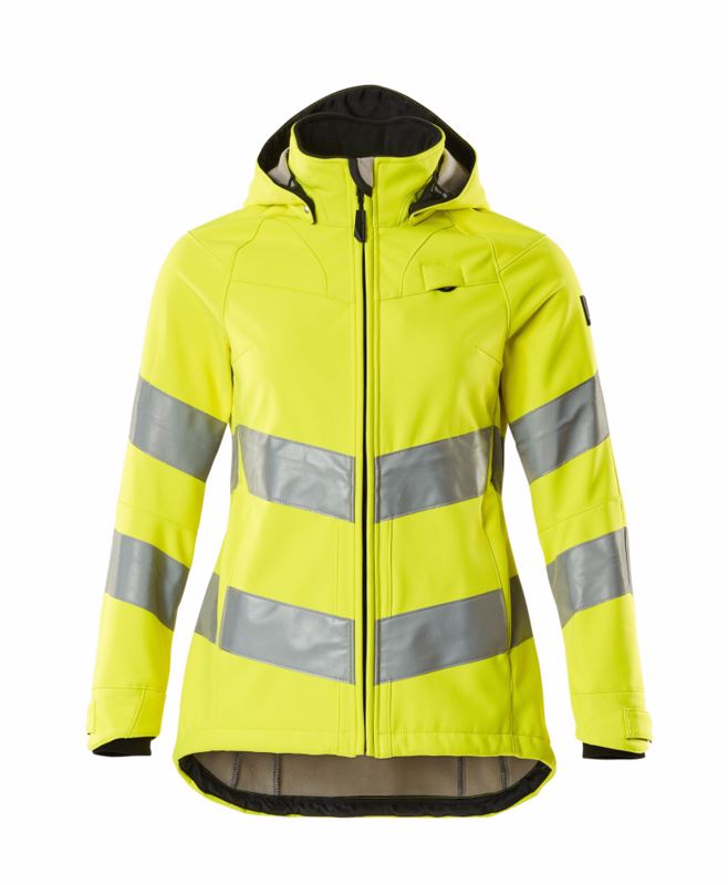Softshell jakke Hi-vis Dame 18512 gul, str. 2XL