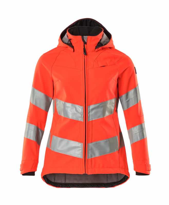 Softshell jakke Hi-vis Dame 18512 rød, str. M
