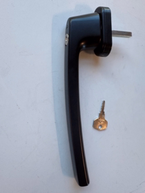 Roto - Skydedørsgreb Inowa Line låsbar 200mm R06.2M mat sort