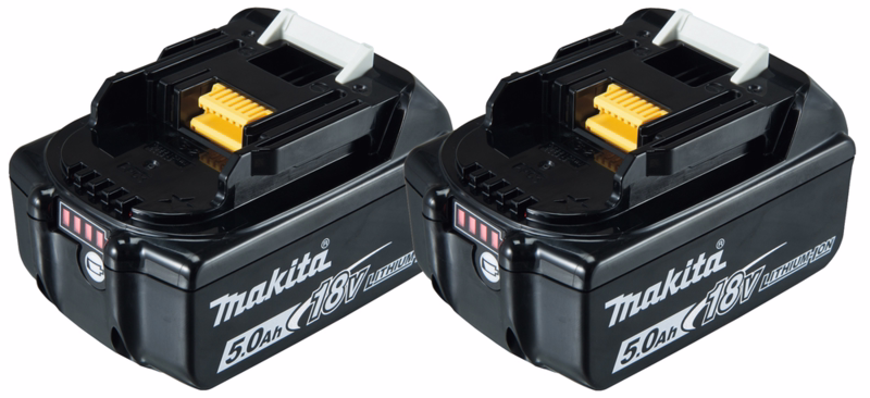 Batteri 18V BL850B 5,0 Ah, 2-pak