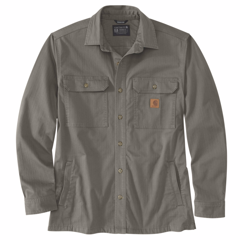 Skjortejakke 107307 Dusty olive, str. L