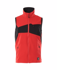 Mascot - Vest 18365 signalrød/sort