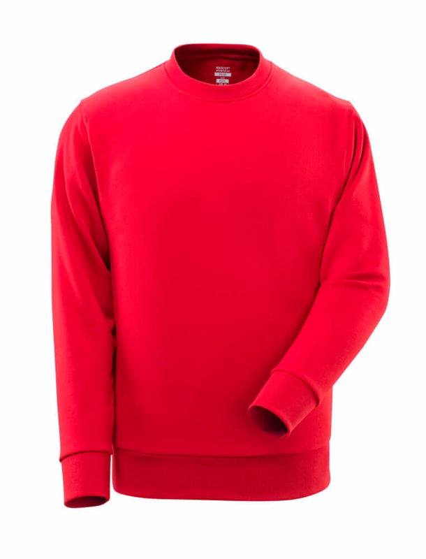 Sweatshirt 51580 signalrød, str. XS