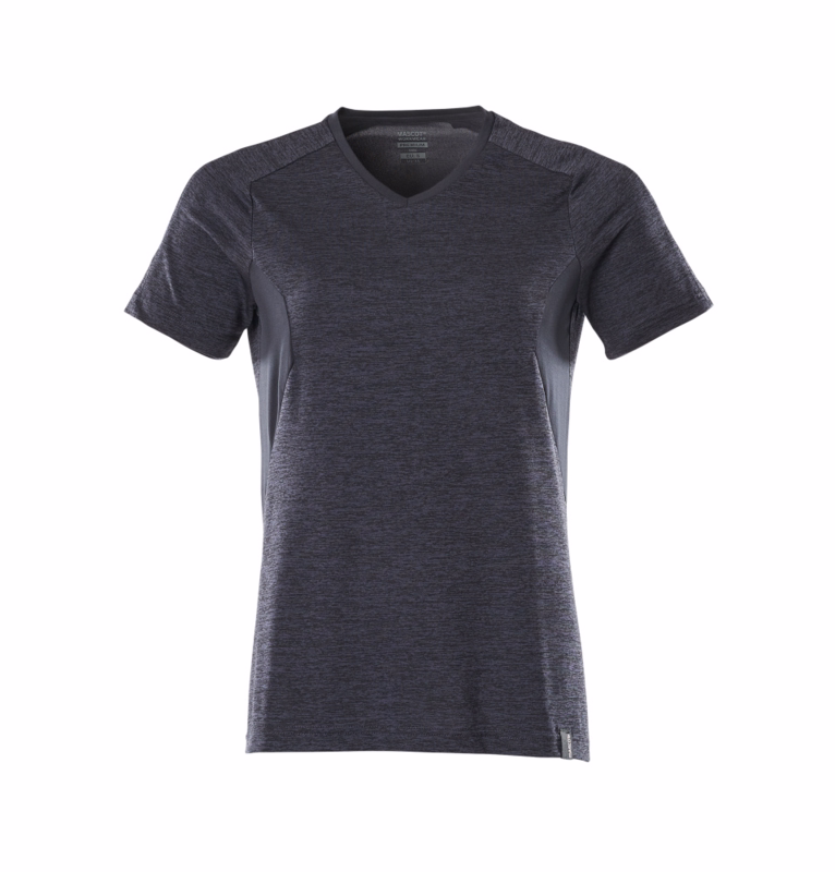 T-shirt Dame 18092 mørk marine-meleret, str. XS