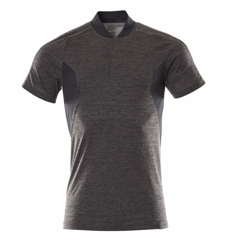 Poloshirt 18083 mørk antracit-meleret/sort, str. XS