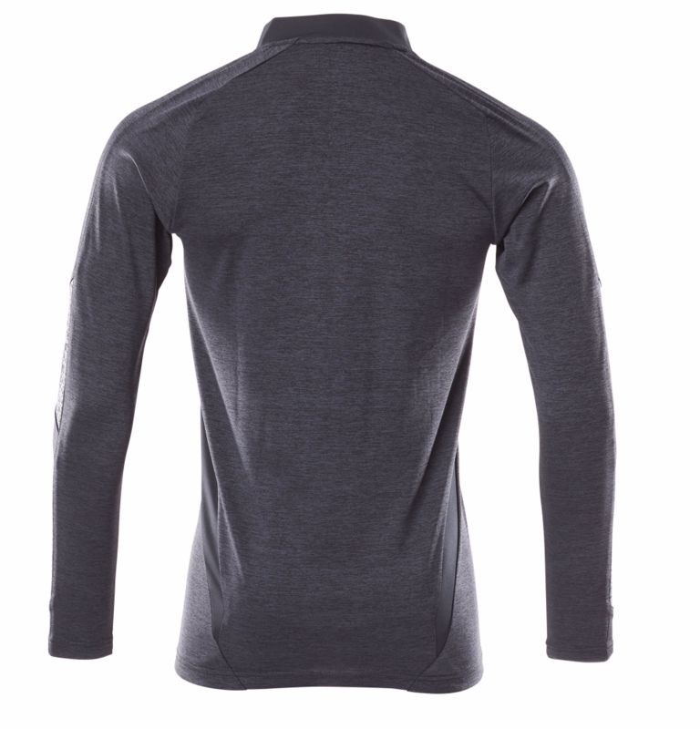 Poloshirt 18081 mørk marine-meleret, str. L