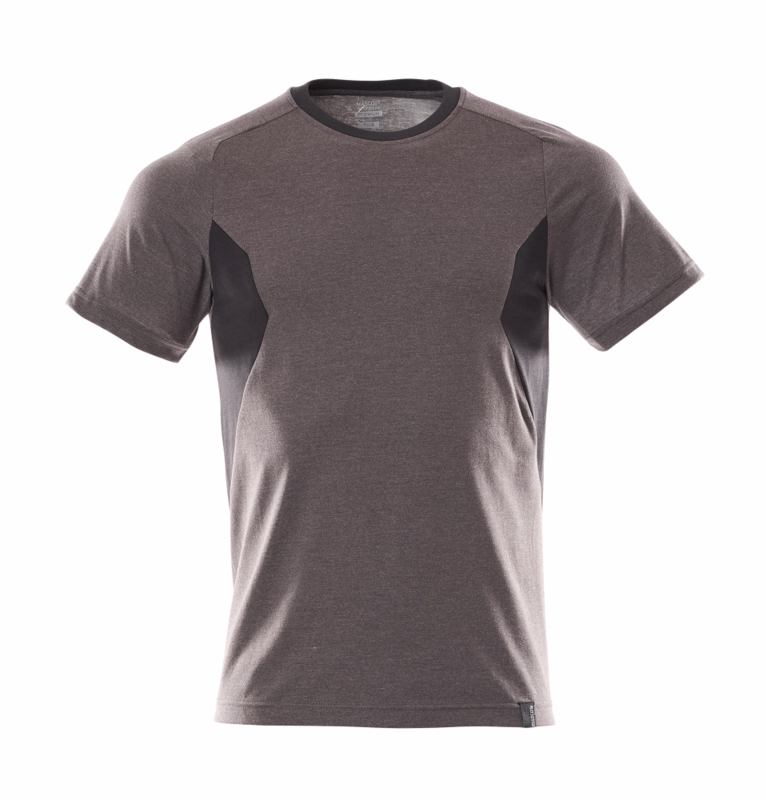 T-shirt 18082 mørk antracit/sort, str. S