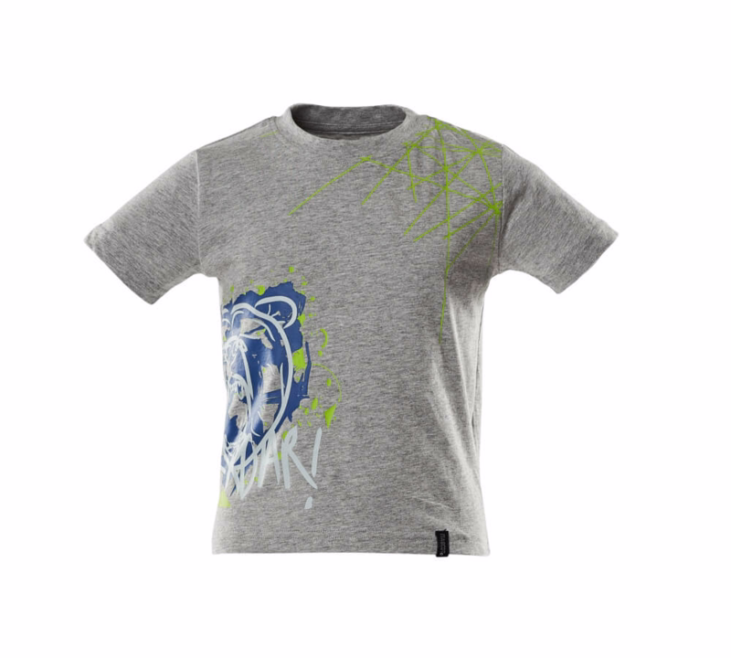 T-shirts børn 18982 grå-meleret, str. 116