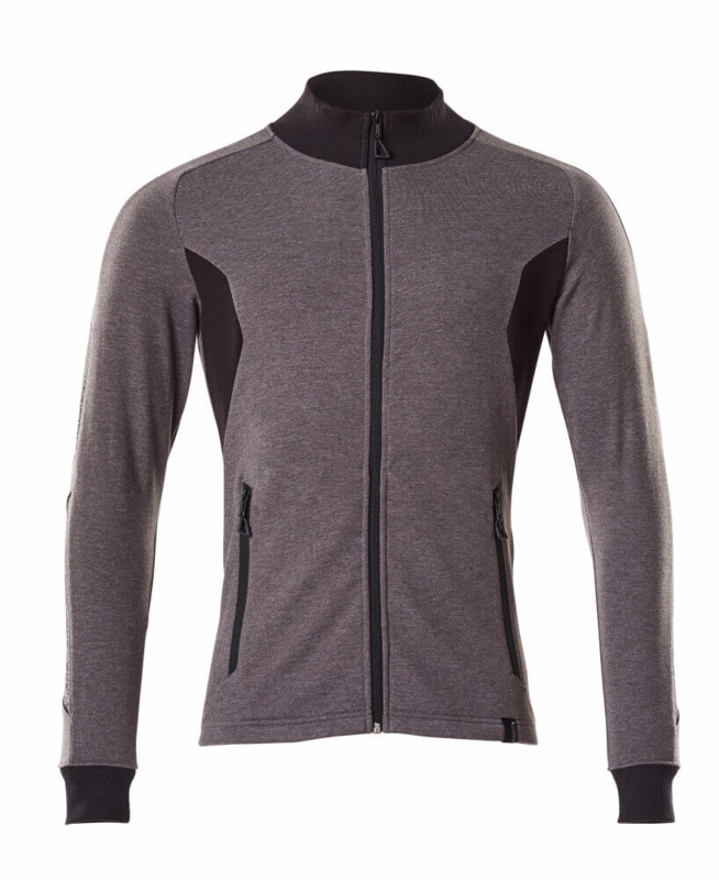 Sweatshirt 18484 mørk antracit/sort, str. XS