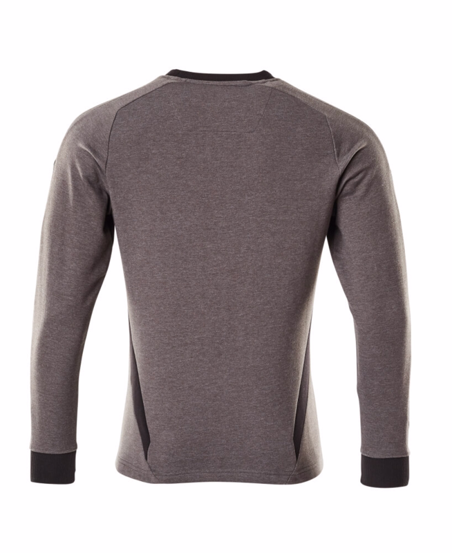 Sweatshirt 18384 mørk antracit/sort, str. XS