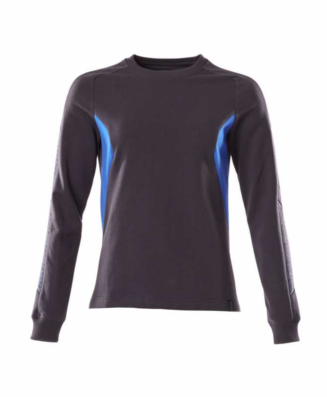Sweatshirt Dame 18394 mørk marine/azurblå, str. S