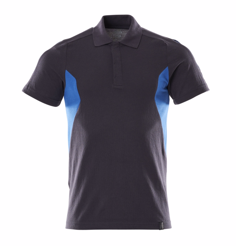Poloshirt 18383 mørk marine/azurblå, str. S