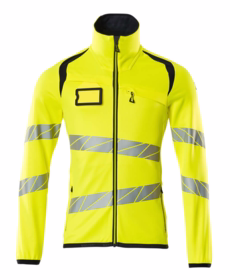 Mascot - Fleecetrøje 19103 Hi-vis gul/mørk marine
